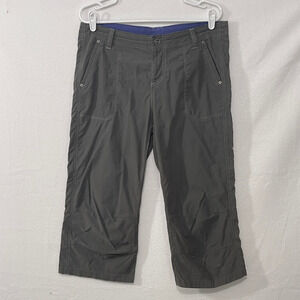Kuhl Performance Shorts Womens Size 12 Dark Gray Capri Length Quick Dry Gorpcore
